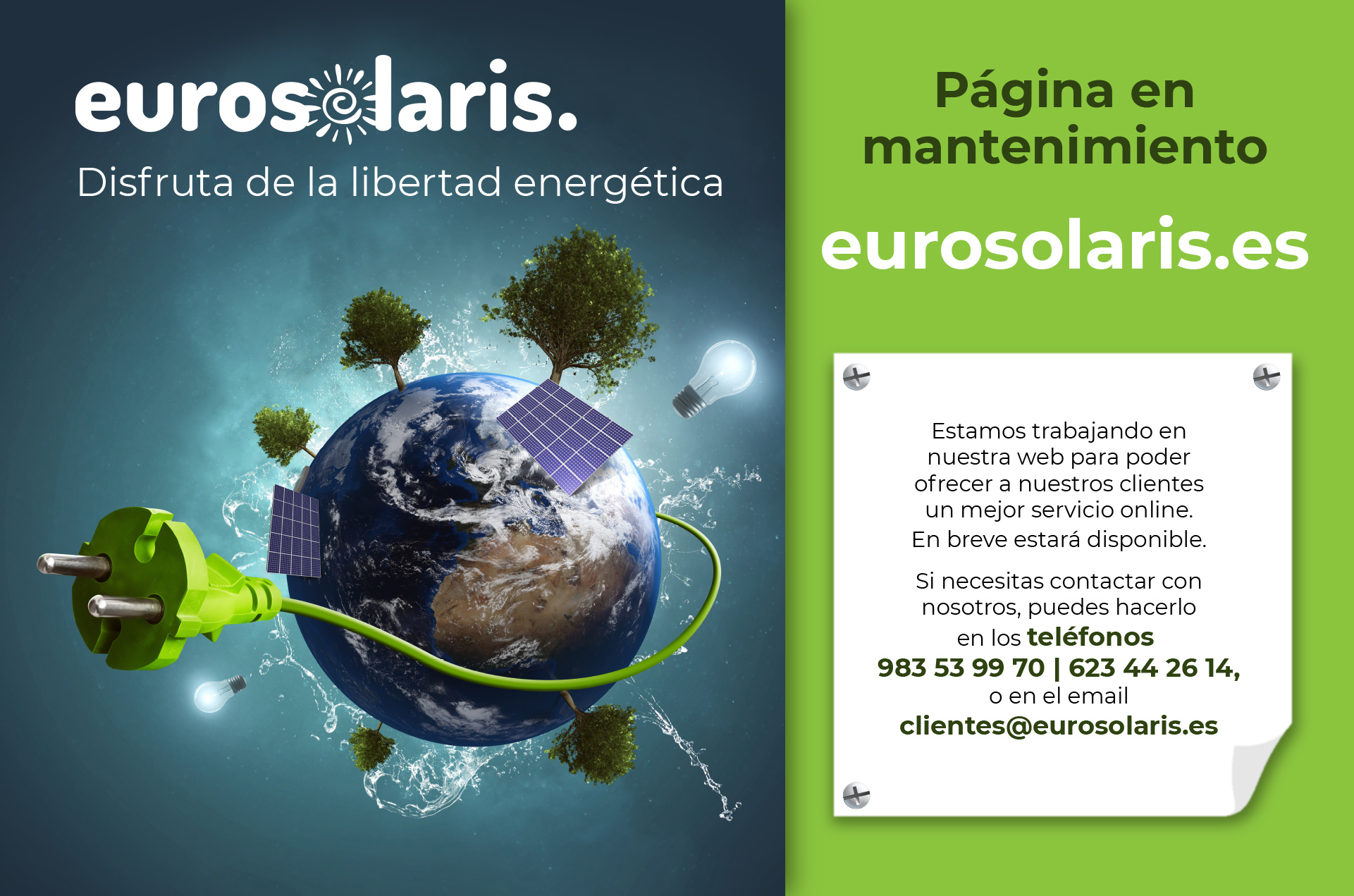 web en mantenimiento
